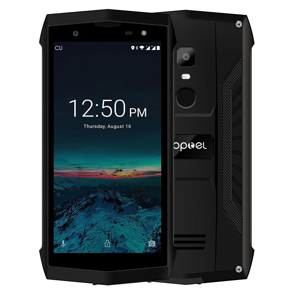 POPTEL P8 смартфон IP68 Водонепроницаемый Android 8 1 5 0 "LOD спикер MTK6739 четырехъядерный 3750