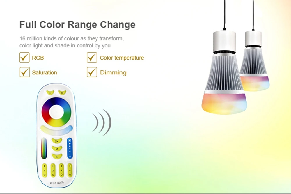 Mi. light 12 W E27 светодиодная лампа с регулировкой светодиодный свет лампы RGB+ теплый белый+ белый(RGB+ CCT) прожектор для внутреннего украшения AC85-265V