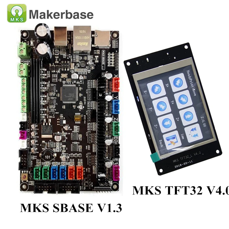 

3D Printer Parts MKS SBASE V1.3 Smart Controller Smoothieboard + MKS TFT32 V4.0 Display Compatible Smoothieware