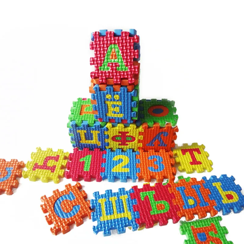 

Children Alphabet Letters Numerals Puzzle Colourful Kids Rug Play Mat Soft Floor Crawling Puzzle Kids Educational Toys