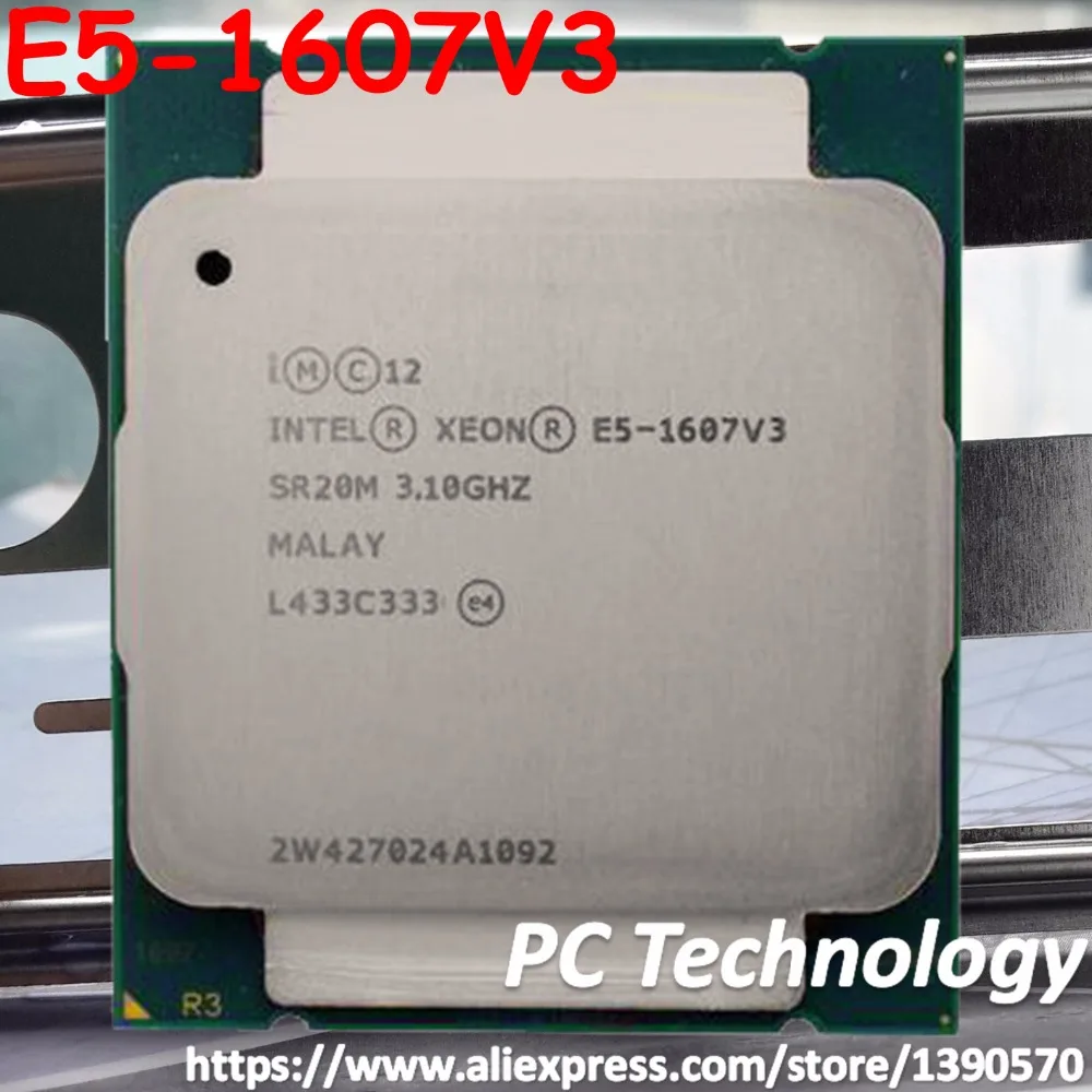 Оригинальный процессор Intel Xeon OEM version E5 1607V3 (не es) 3 10 ГГц м 4 ядра 1607 V3 бесплатная