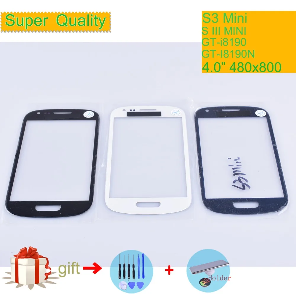 Для Samsung Galaxy S III MINI S3 мини i8190 сенсорный экран запасная деталь Передняя стеклянная