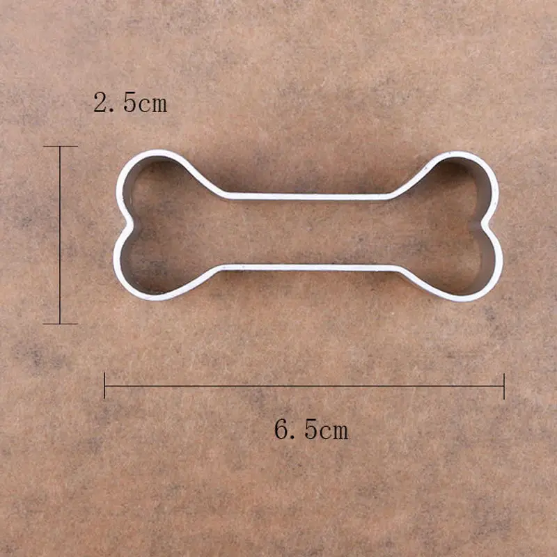 Mayitr mini bone Shape Mold Cookie Cutter Cake Decorating Tool Baking Muffin Mould Pastry Baking Tools 6.5X2.5cm