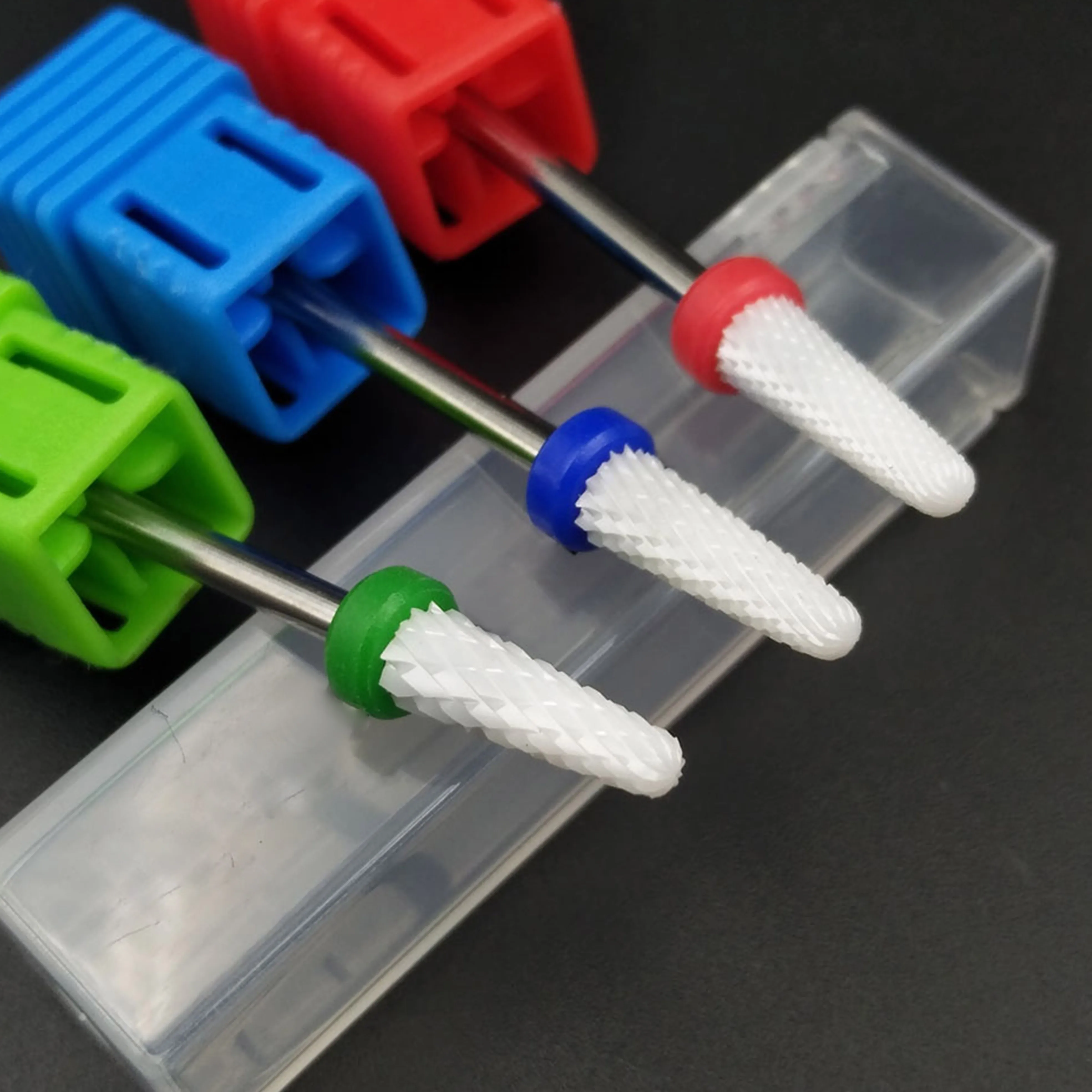 

1pc Ceramic Nail Drill Bit Electric Nail File Drill Bits Carbide Drill 3/32''Manicure Machine Cutter Nail Accessories