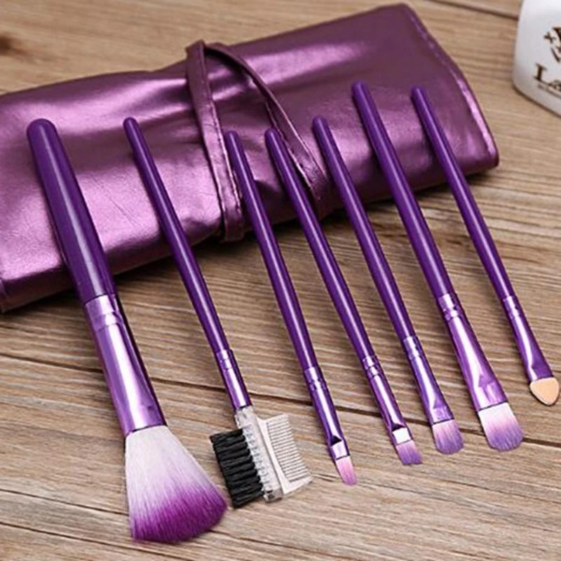 2016 Hot 7 pcs Professional beauty Makeup Brush Sets Foundation Make up