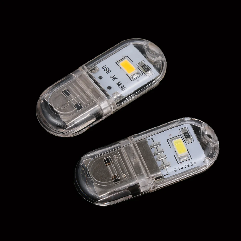 

1Pcs Mini Single LED USB 3-7V LED Night light Desk Book Reading Lamp Camping Bulb Children's gifts For Mobile Charger Laptops