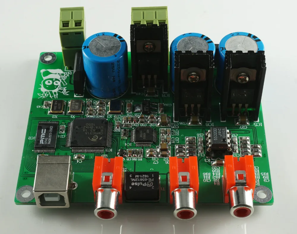 32BIT384K USB to RCA Audio output CM6631A+AKM4490 DAC 32\384K USB Input