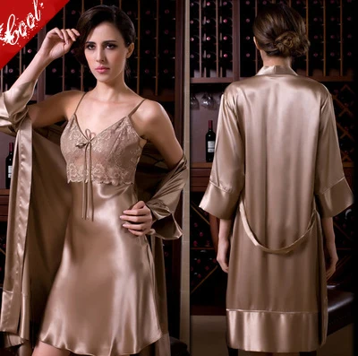 

Sexy Kimono Satin Robes Womens Bathrobes Silk Pajamas Summer Style bridesmaid Robe Woman longo roupas camisola de nuit peignoire