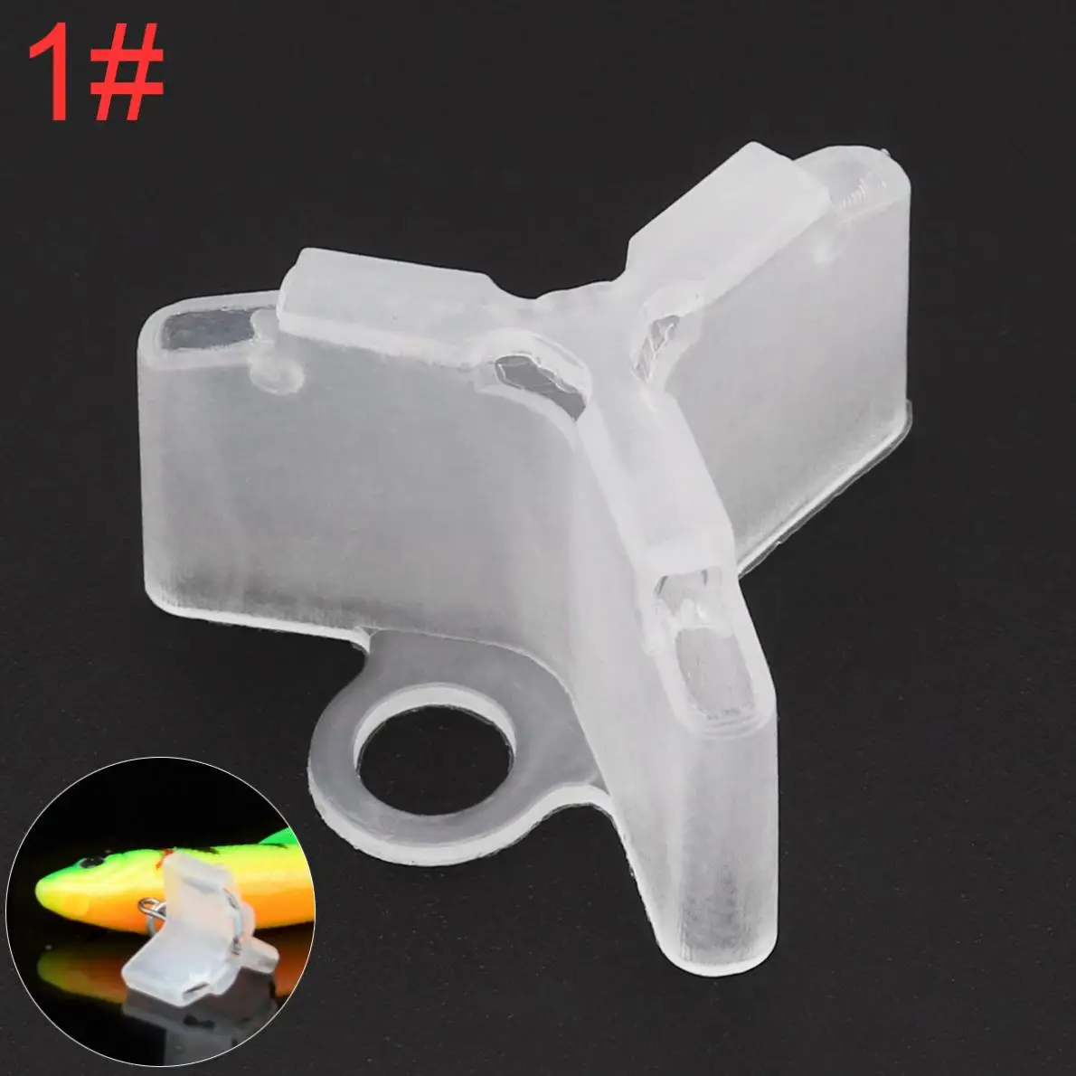 

1 pcs Safety Fishing Lures Hook Protector Case 1# Treble Hook Cover Cap for 1/0# 2/0# 3/0# Treble Hooks
