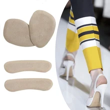 8pcs Reusable Anti Slip Elastic Self Adhesive Washable Shoes Soft Heel Pads Set Cushions Moon Shape Forefoot Stick Flexible
