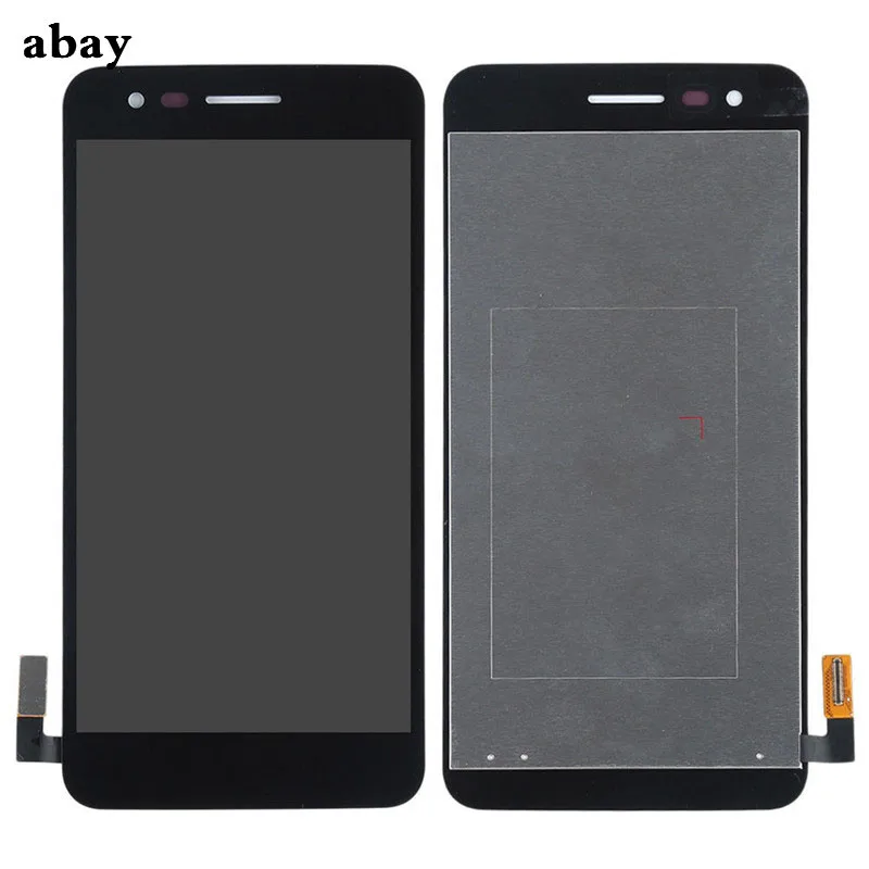 Tanie 5.0 dla LG K4 2017 M160 M150 M151 M160e ekran LCD z montaż digitizera ekranu dotykowego z ramką naprawa ramy części