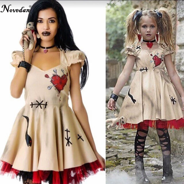 

Fantasia Halloween Thanksgiving Costume For Girls Women Harley Quinn Cosplay Scary Carnival Party Dress 2018