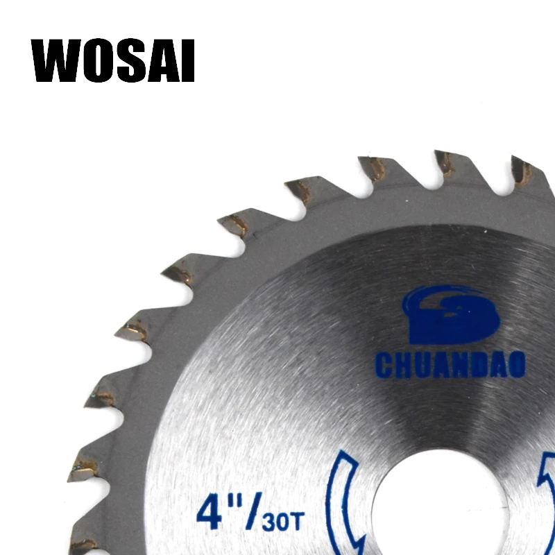 WOSAI 110 мм* 2,0*20 " /30T TCT циркулярное пильное полотно для резки дерева, режущие пильные диски, электроинструмент, точильный станок, аксессуары