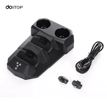 DOITOP 5 в 2A двойная зарядная док-станция подставки для sony playstation 4 PS Move оригинальная Зарядная база для playstation Move PS4 геймпады