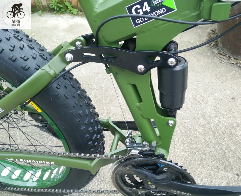 Excellent Kalosse Soft-tail frame   Snow/beach   folding bicycle 26    26*4.0 inch   21/24/27/30 speed  26*17inch  mountain bicycle 3