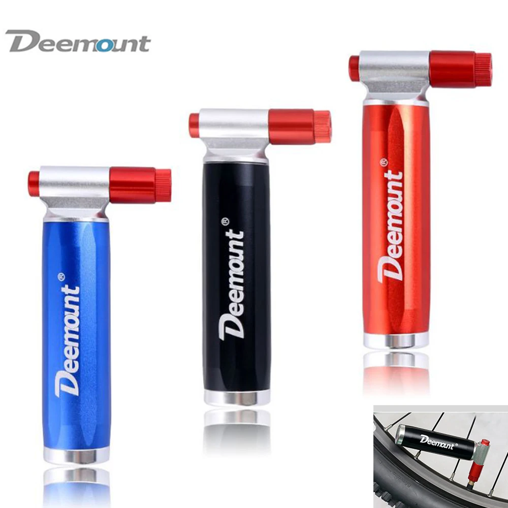 

Deemount Portable Air Pump CO2 Mini Bicycle Pump 16 Gram Non Threaded Cartridge Bike Tire Ball Inflator Bicycle Accessories