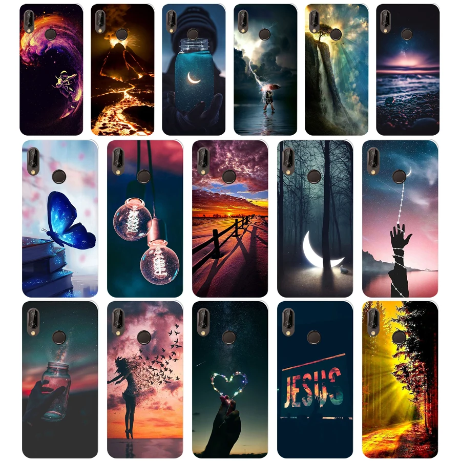 

258WE Natural and light Soft Silicone Tpu Cover Case for Honor 10 huawei p 10 20 lite y5 y6 prime 2018 mate 10 20 lite
