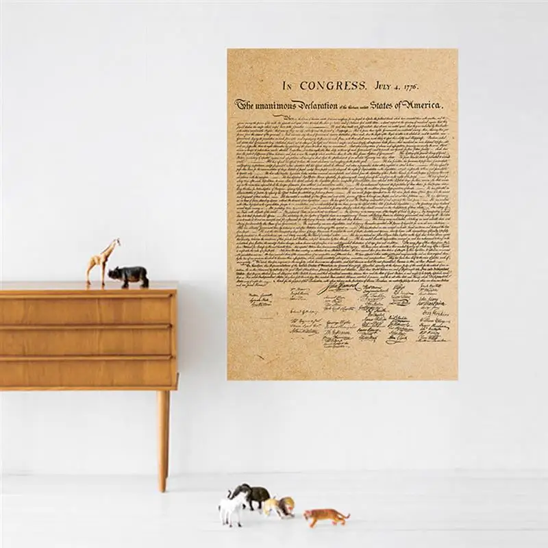 Wall Sticker Declaration Of Independence Removable Wall Decal Room Sticker For Home Decoration