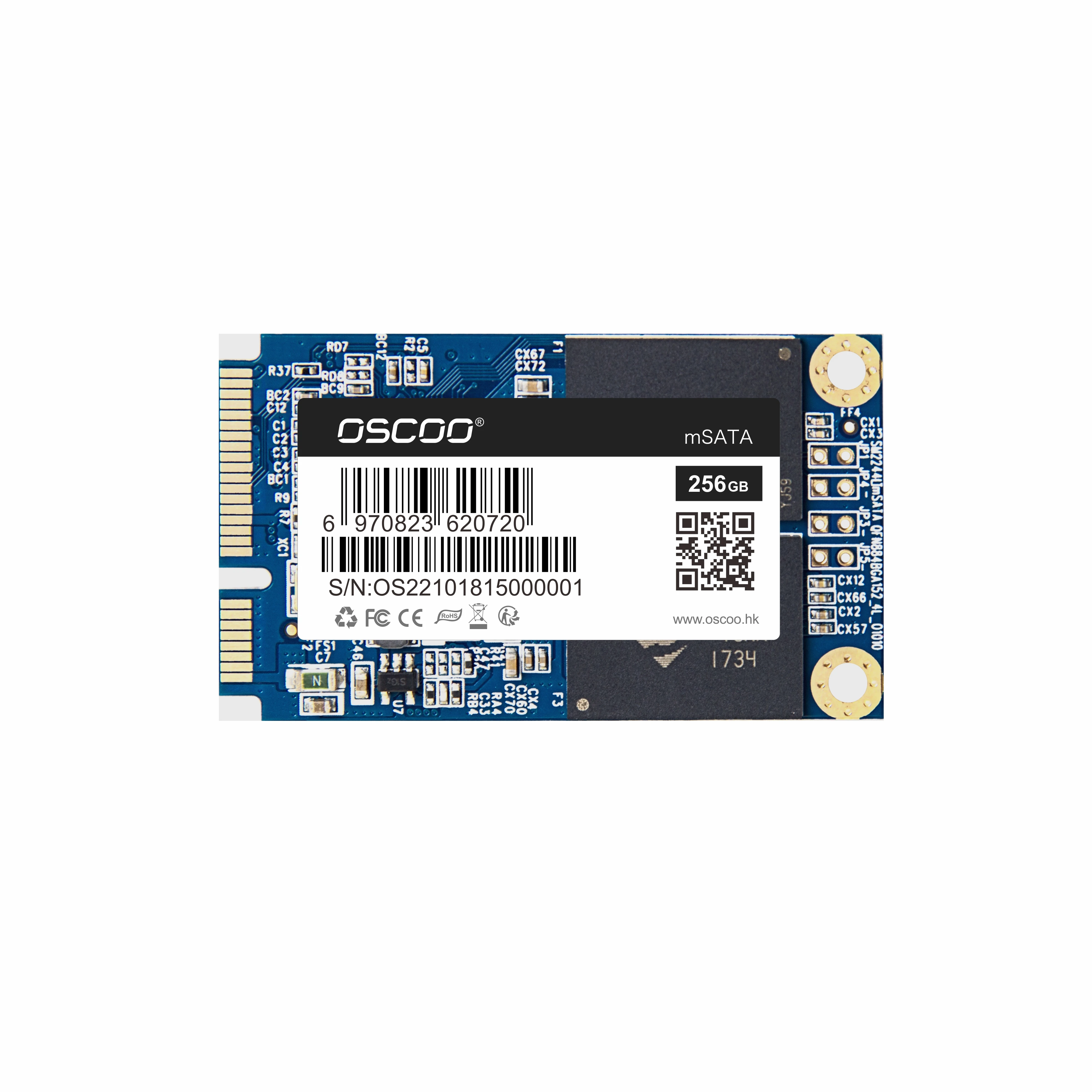 10 шт./лот OSCOO mSata SSD 64 Гб 128 ГБ 256 ГБ SSD Msata Mini SATA Msata 240 ГБ Внутренний твердотельный диск для ноутбуков ПК оптом