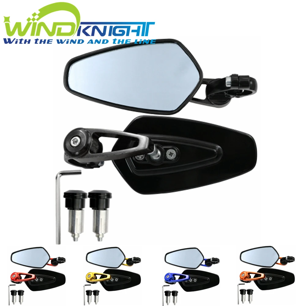 25 mm Accesorios de Motos Manillar de la Motocicleta Espejo retrovisor Universal 22 mm Ajuste Lateral del Espejo for Suzuki Kawasaki Harley