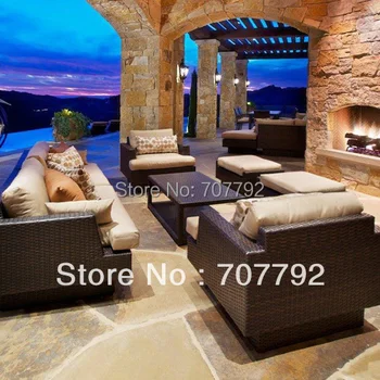 

New Design outdoor patio wicker deep seating furniture set