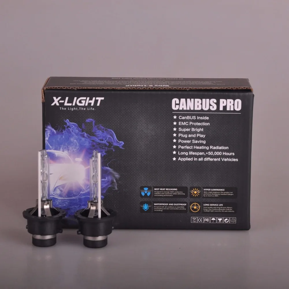 Сменная ксеноновая лампа D4S оригинальная 2 шт. для PHILIPS GE или OSRAM 8000K совместима с