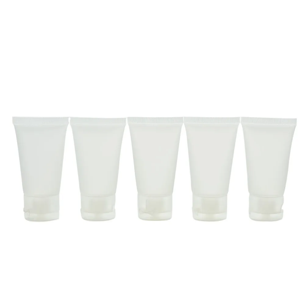 Refillable Bottle Refillable Lotion Bottle Travel Empty Clear Tube Cosmetic Cream Lotion Shampoo Bath Lotion Containers 20ml/ 30ml/ 50ml/ 100ml 5pcs/lot