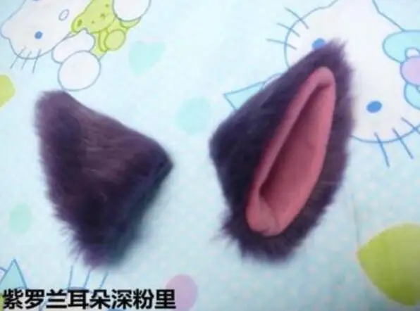 Мультфильм японское аниме косплей лисицы уши кошки и собаки уши Хэллоуин вечерние маскарадные заколки для волос несколько цветов косплей Harajuku - Цвет: Серый