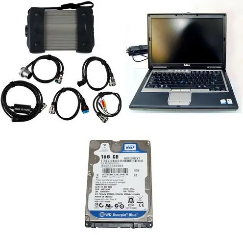 2015.07 version Top-Rated Professional MB Tester mb c3 star m-ercedes b-enz diagnosis multiplexer with Laptop D630 free shipping