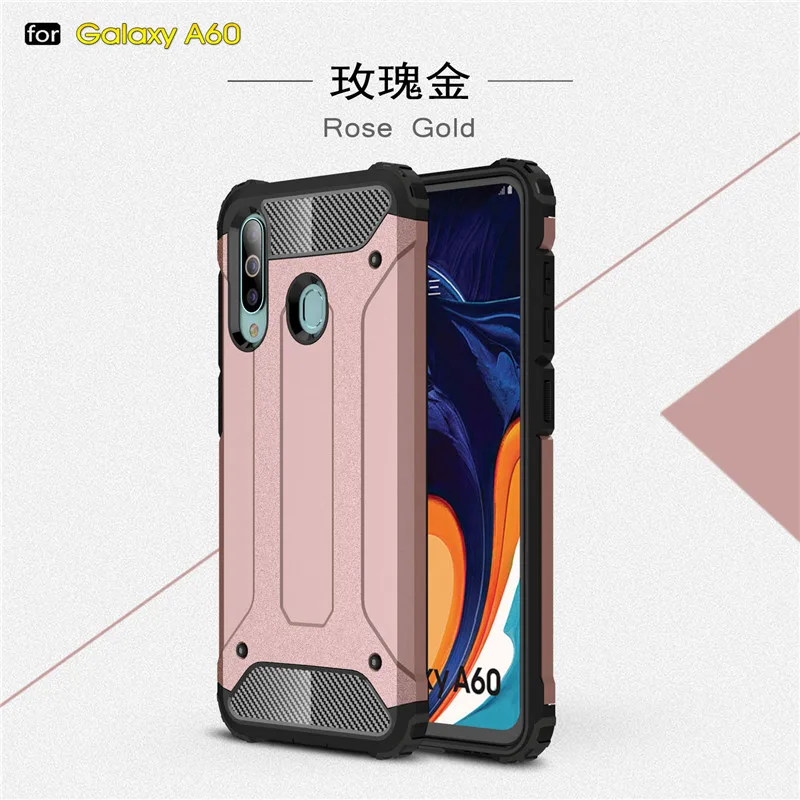 Phone Case For Samsung Galaxy A60 Cover Anti-knock Soft Silicone + Hard Plastic Case For Samsung A60 Shockproof Funda SM-A606F Phone Case For Samsung Galaxy A60 Cover Anti-knock Soft Silicone + Hard Plastic Case For Samsung A60 Shockproof Funda SM-A606F