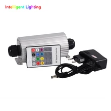 Exp 20 Вт RGB LED оптическое волокно Двигатели для автомобиля драйвера двойной головок с обеих сторон 20key RF пульт дистанционного управления для всех видов Оптическое волокно S