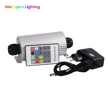 

Exp 20W RGB LED Fiber Optic Engine Driver double heads on both sides with 20key RF Remote controller for all kinds fiber optics