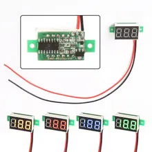 DC 4.5~30V No power supply needed Mini Red LED Panel Voltage Meter 3-Digital Adjustment Voltmeter