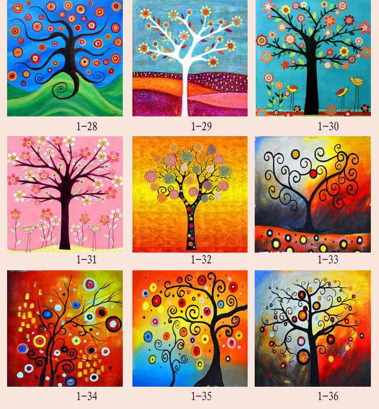 

5D DIY Diamond Embroidery 9 Styl Color Tree Diamond Painting Cross Stitch Full Square Drill Needlework Mosaic Decor Paintings