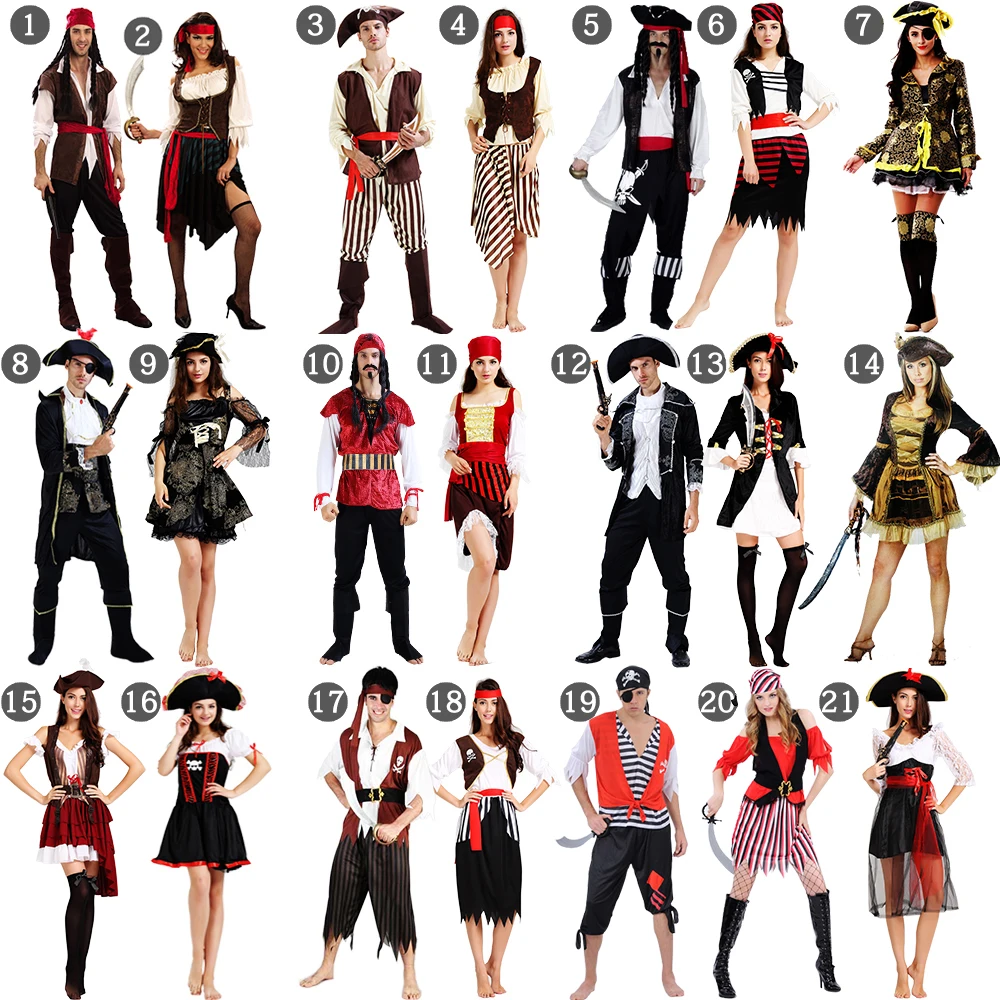 

Halloween Pirates of the Caribbean Jack Adult Cosplay Costume