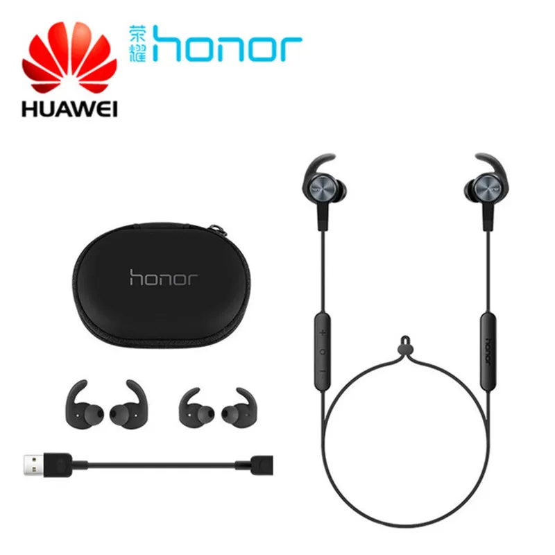 Huawei Honor xSport Bluetooth гарнитура AM61 IPX5 Водонепроницаемый BT4.1 Музыкальный Микрофон управление беспроводные наушники для Android IOS D5