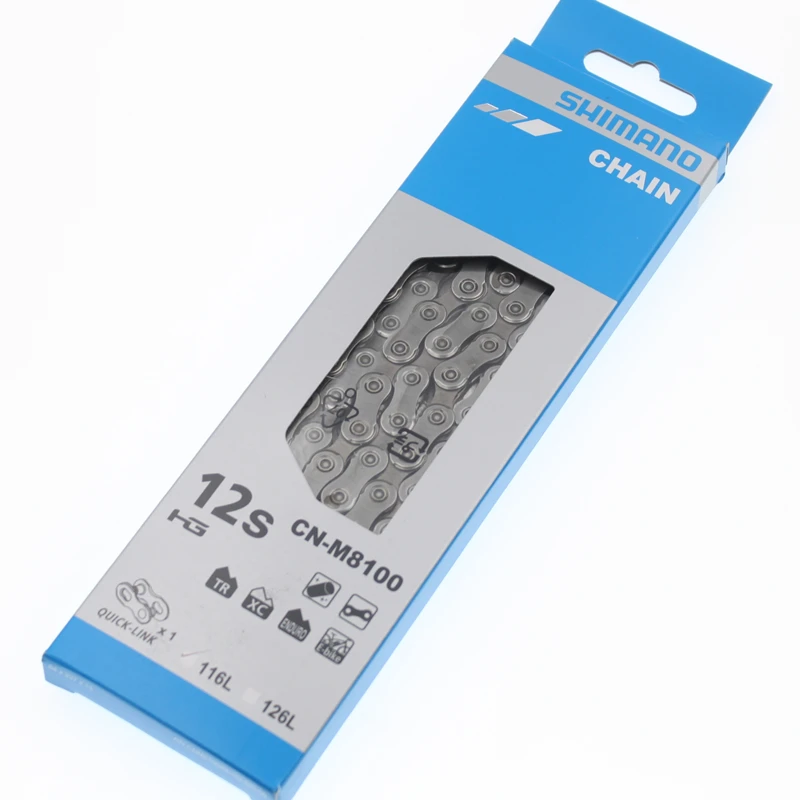 Best Shimano 12S Chain 116L 126L SLX M7100 XT M8100 CN-M9100 XTR M9100 12 Speed Chain with quick-link 1