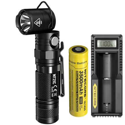 NITECORE MT21C многофункциональный фонарик комплект CREE XP-L HD V6 max 1000 люмен 90 градусов регулируемый фонарь дальность луча 184 м - Испускаемый цвет: MT21C NL1835 UM10