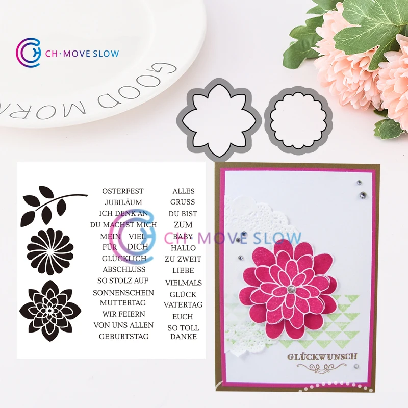 

CH Du bist Metal Cutting Dies Stencils for DIY Scrapbooking/photo Album stamps Decorative Embossing DIY Paper Cards