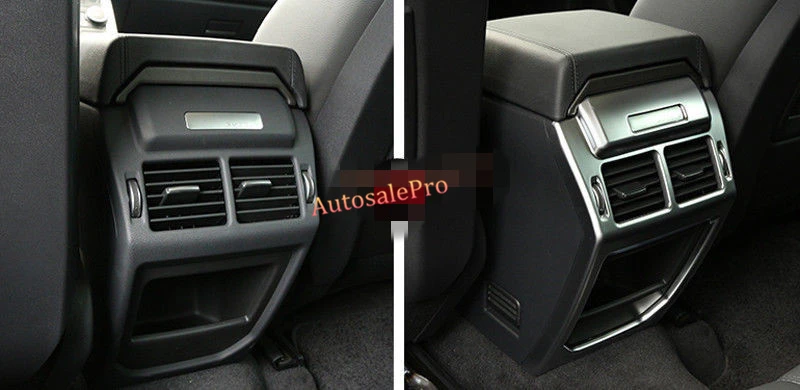 

ABS Matt Armrest Box Rear Back Air Condition outlet Vent Cover Trim For Land Rover Range Rover Evoque 2011 12 13 14 15 2016