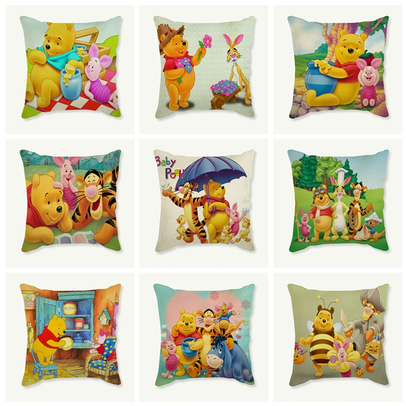 

Tiger,Bear, pig, bee, animal cartoon picture Decorative Cushion Cover Seat Sofa Chair Car Home Decor Throw Pillowcase 45x45 cm