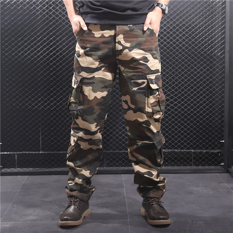 

Autumn Winter Military Pants Camouflage Pants Men Army Tactical Pants loose Camo Sweatpants Cargo Pants Mens Jogger Track Pants