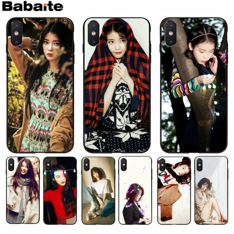 Babaite IU kpop Classic High-end Phone Accessories Case for Apple iPhone 8 7 6 6S Plus X XS MAX 5 5S SE XR Cellphones