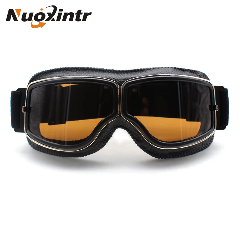 Nuoxintr Vintage Motorcycle Goggles Motorcycle Glasses Helmet Goggle
