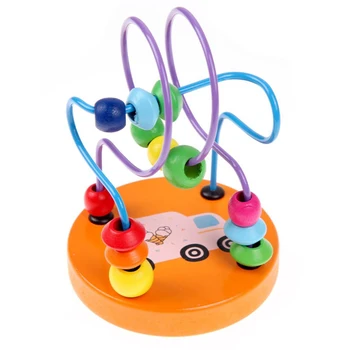 

Kids Kids Educational Toys Fingertip Training Wooden Mini Bead Coasters
