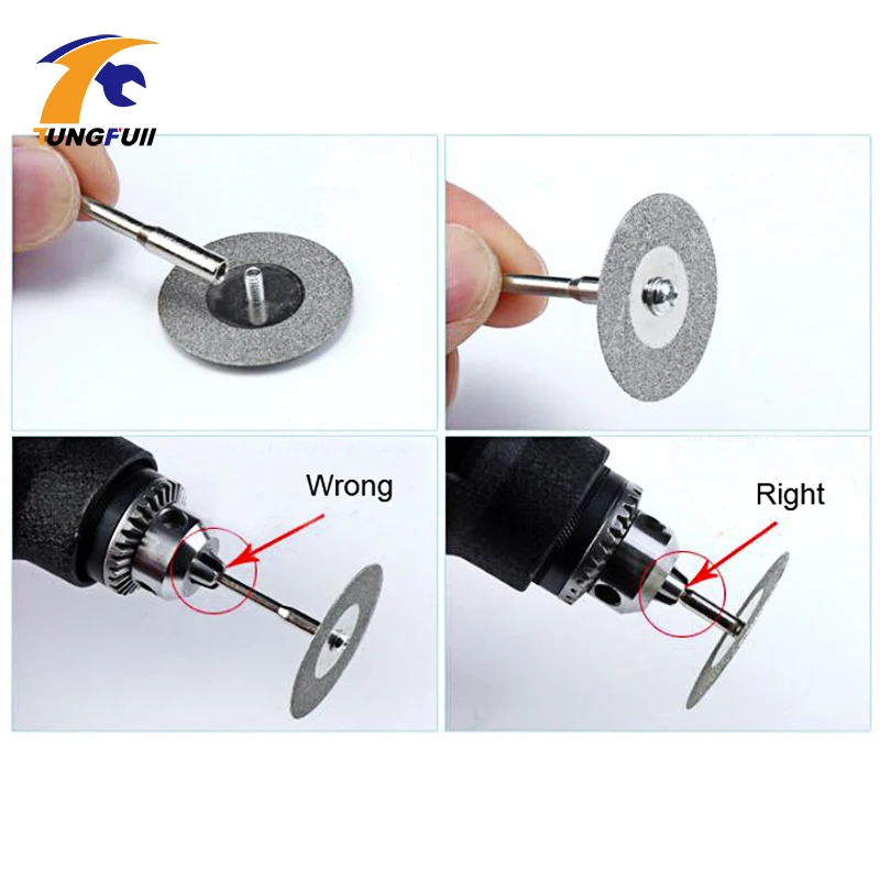 Dremel Accessories Rotary Tools 30pcs Diamond Burs 12pcs Diamond Saw Blades Mini Cutting Discs Dril