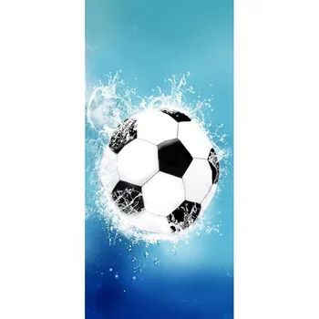 

HommomH Modern Design Beach Towel Soccer Water Splash 27 x 54 Inches