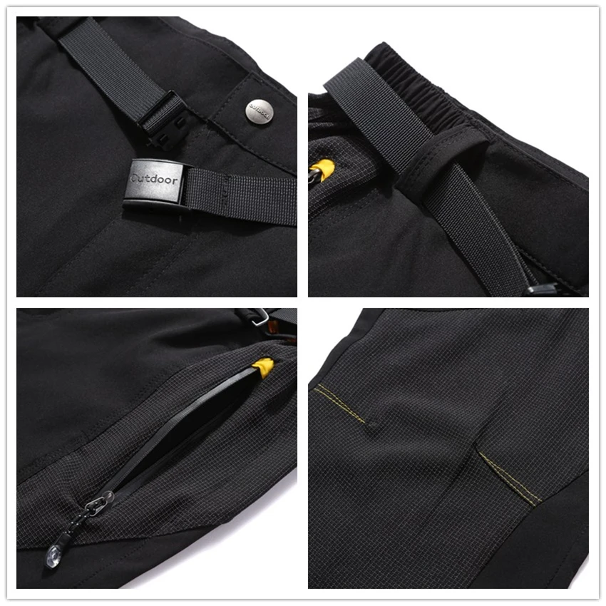 JACKSANQI de los hombres pantalones de verano de secado rápido elástica impermeable Ultra-delgada de deporte al aire libre pantalones nuevos hombres senderismo Trekking pantalones RB001