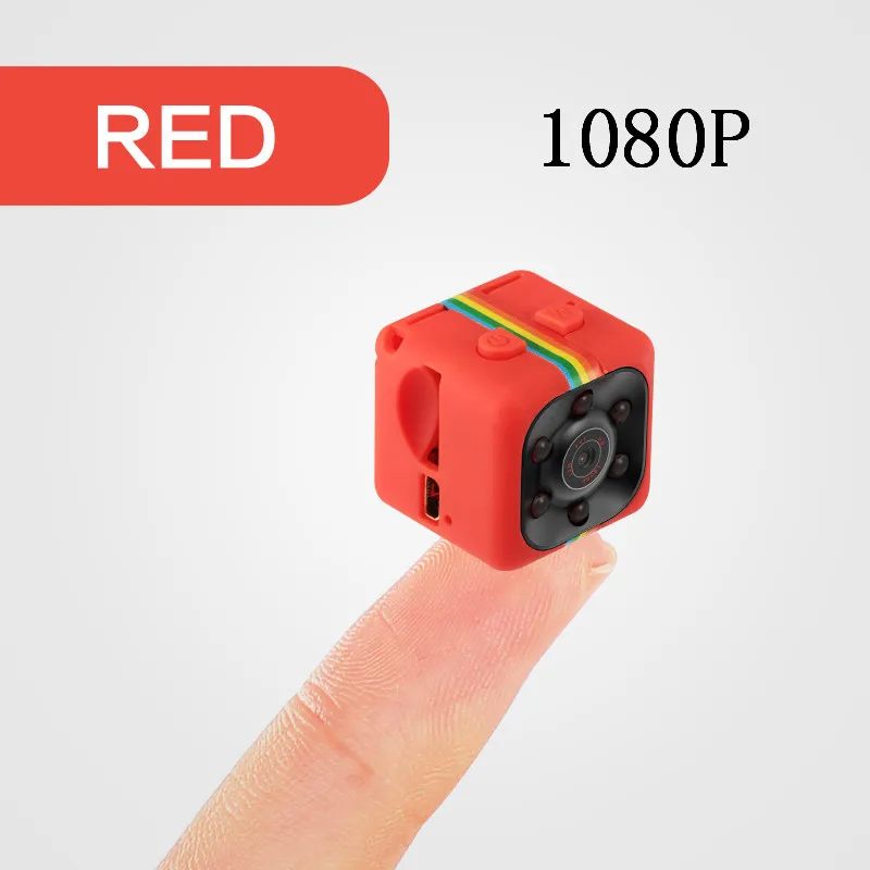 1 шт. 12MP SQ11 микро камера HD 1080P DV мини Спортивная камера Автомобильный видеорегистратор Full HD dvr рекордер ИК Ночное Видение циклическая запись - Цвет: Красный