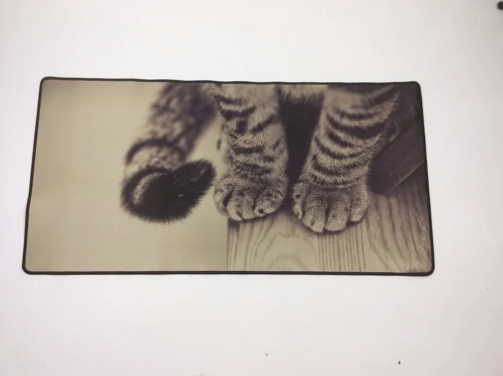  Congsipad Cat Foot Free Shipping Locking Edge MousePad Non-Skid Mouse Mat Desk Pad Keyboard Pad for